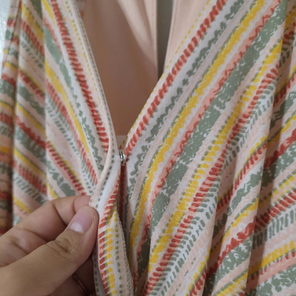 BCBGENERATION Halter Strappy High Low Midi Dress, Elastic Waist, Balloon Pockets - Picture 5 of 15